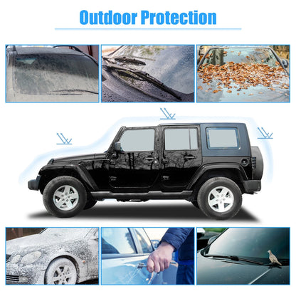 SUV Car Cover for Jeep Wrangler JK JL 4 Door 2007-2021 Waterproof Black Blue