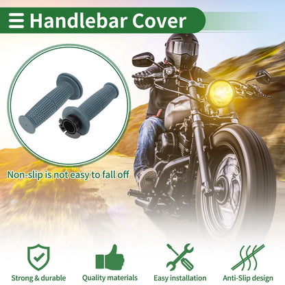 Handlebar Grips / 7/8" 22mm / Cover Kit TPU Gray Blue for Motorcycle