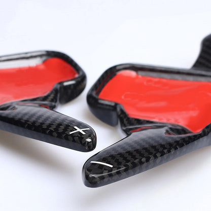 2 x Carbon Fiber Shift Paddle Extensions for BMW 1-7, X1-X6, i8 (2012-2020)