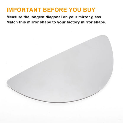 Left Lower White Mirror Glass for Ford Transit MK6 MK7 (2000-2014)