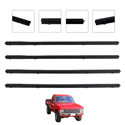 Set 4x Weatherstrip Door Belt Outer Inner Fit Toyota Hilux RN30 LN40 UTE 1978-83