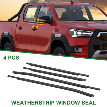 4pcs Weatherstrip Window Seal for Toyota Hilux (2015)