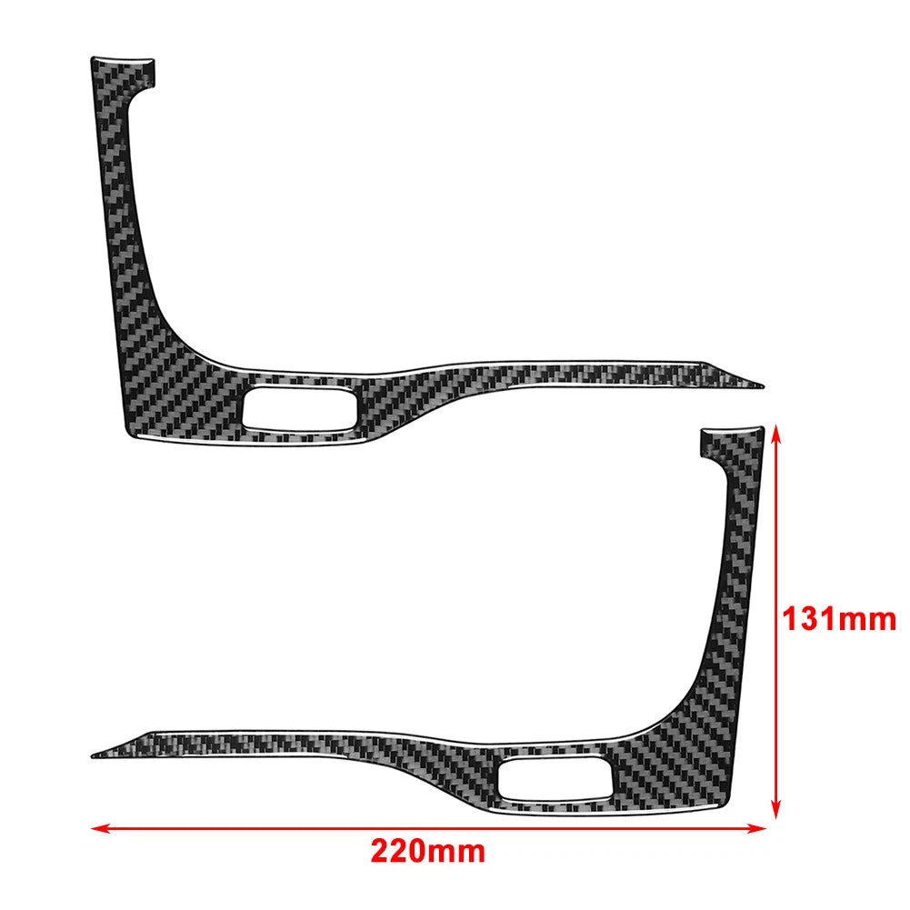 Black Dashboard Side Air Vent Outlet Cover Trim for Jeep Cherokee (2014-2023)