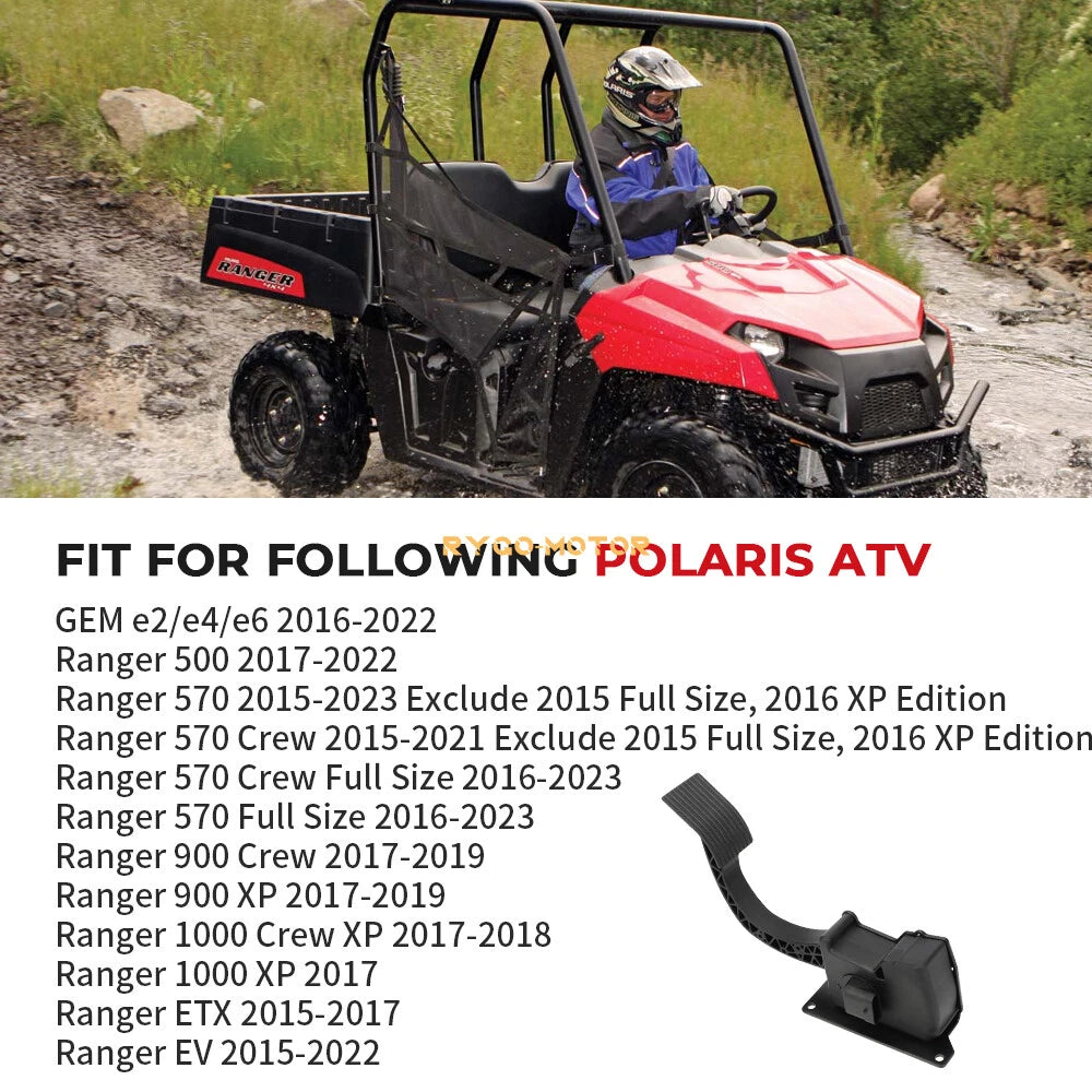 Throttle Gas Pedal for Polaris Ranger EV, Ranger ETX (2015–2022)
