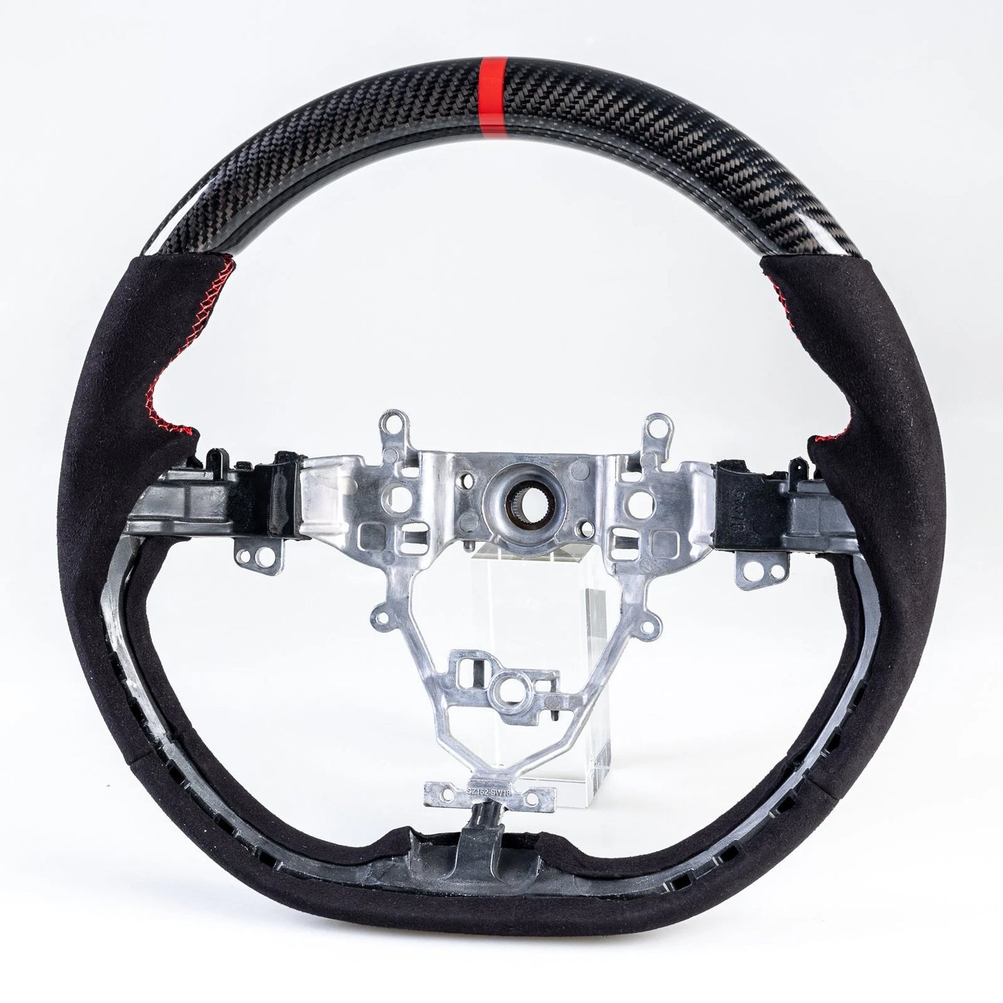 Steering Wheel Suede Red for Suzuki Swift (2018-2021)