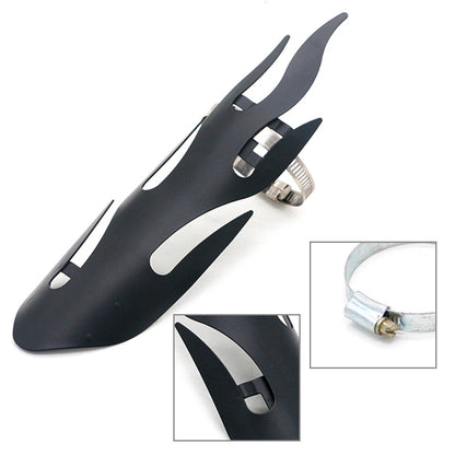 Universal Motorcycle Exhaust Muffler Pipe Heat Shield Cover Heel Guard
