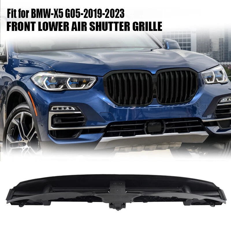 Front Bumper Lower Air Shutter Grill Assembly for 2019-2022 BMW X5 G05