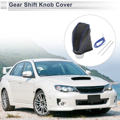 Black Carbon Fiber Gear Shift Knob Cover for Subaru Impreza (2017-2023)