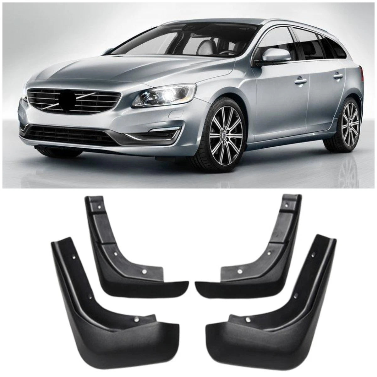 Mud Flaps Splash Guards for Volvo V60 (2010-2018)