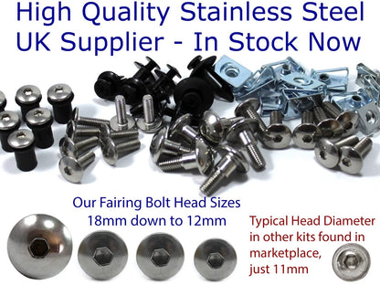 Stainless Screw Clip for Suzuki GSX-R125 Verkleidung Frontscheibe (2017–2017)