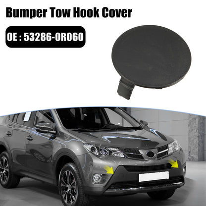Tow Hook Cover 1pair Car Front Bumper for Toyota RAV4
