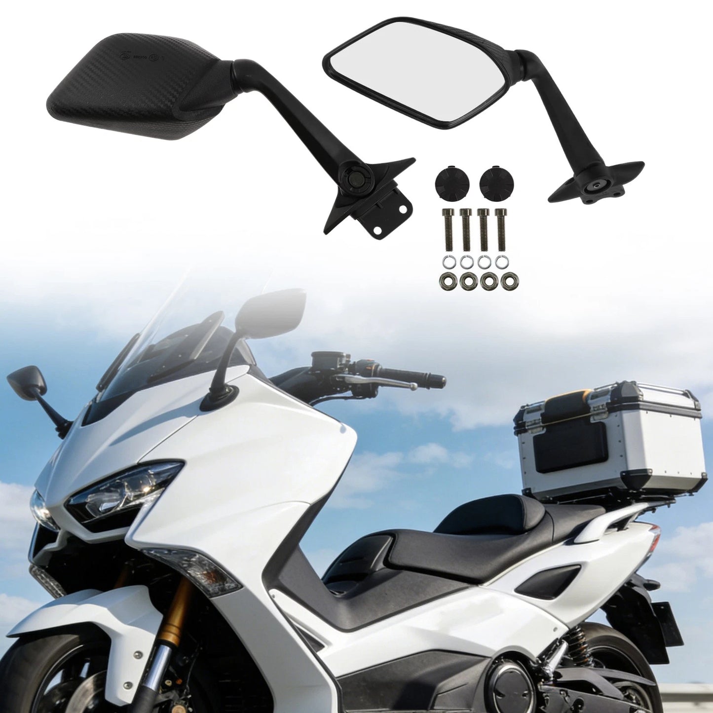Rear View Mirrors Mount for YAMAHA TMAX530DX (17–18)