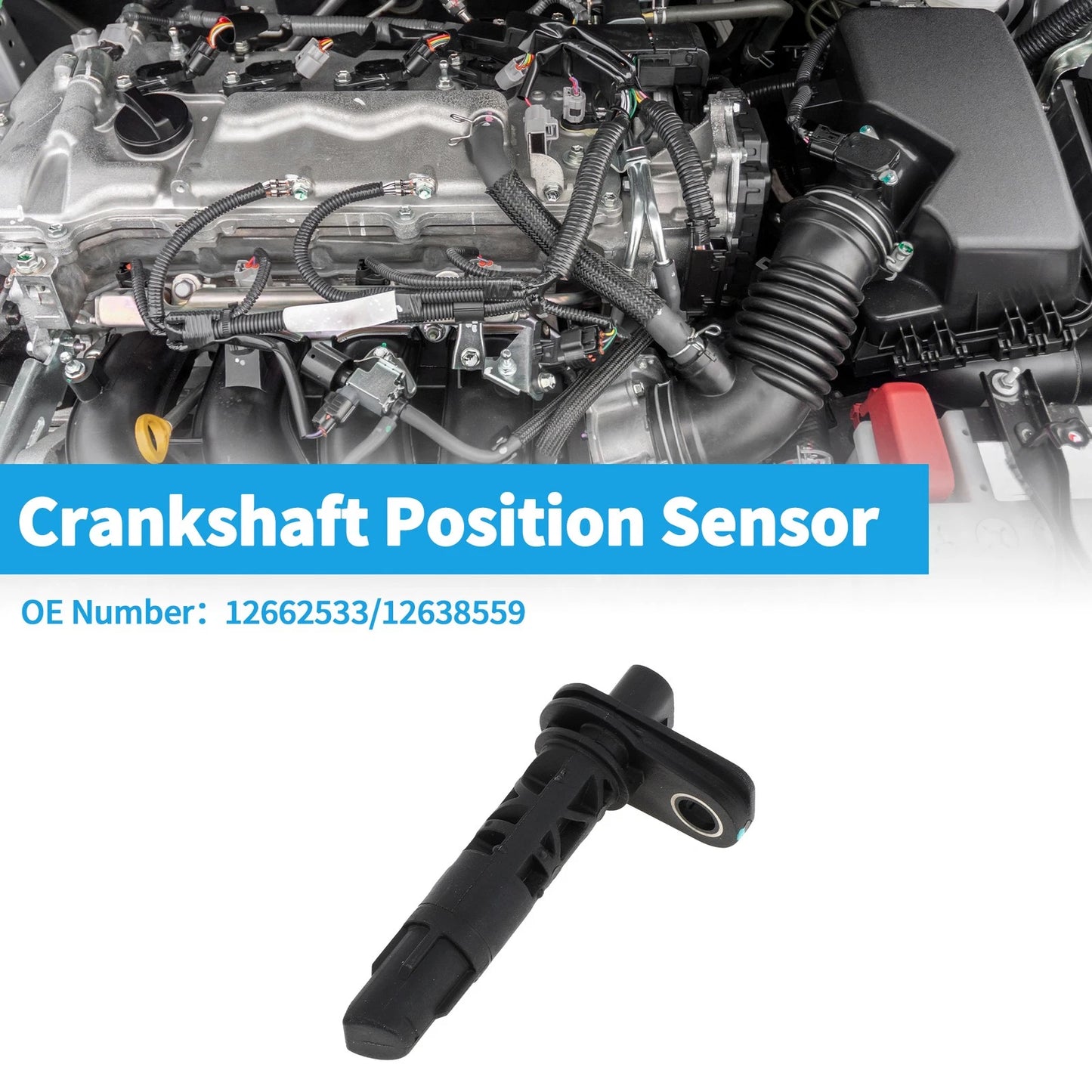 1 Pc Crankshaft Position Sensor for Chevy Cruze 1.4 (2017-2019)