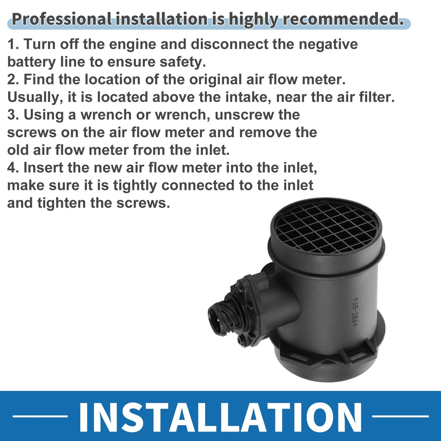 MAF Mass Air Flow Sensor for BMW 740i 740il (1993-1998)