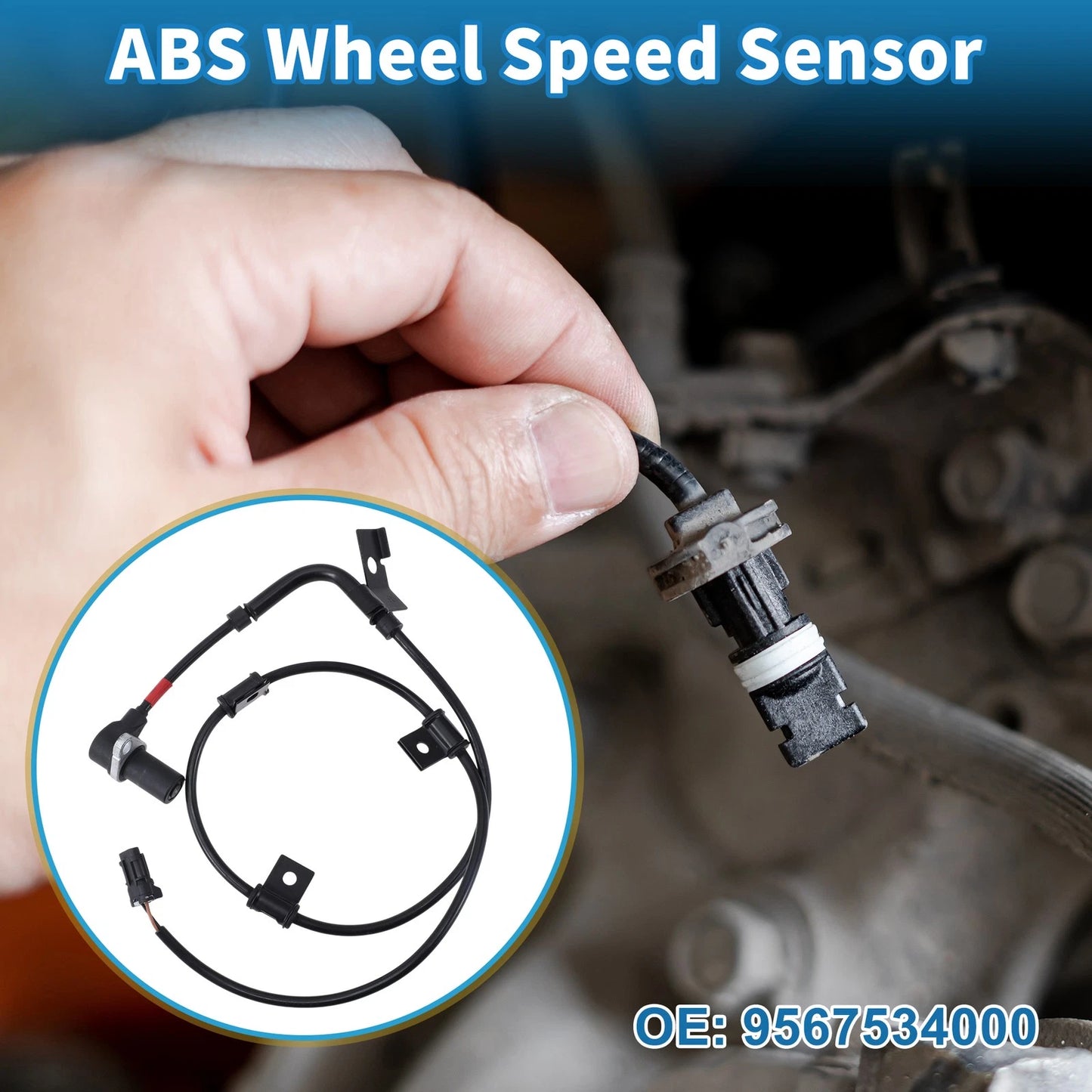 ABS Wheel Speed Sensor for Hyundai Sonata (1994-1995)