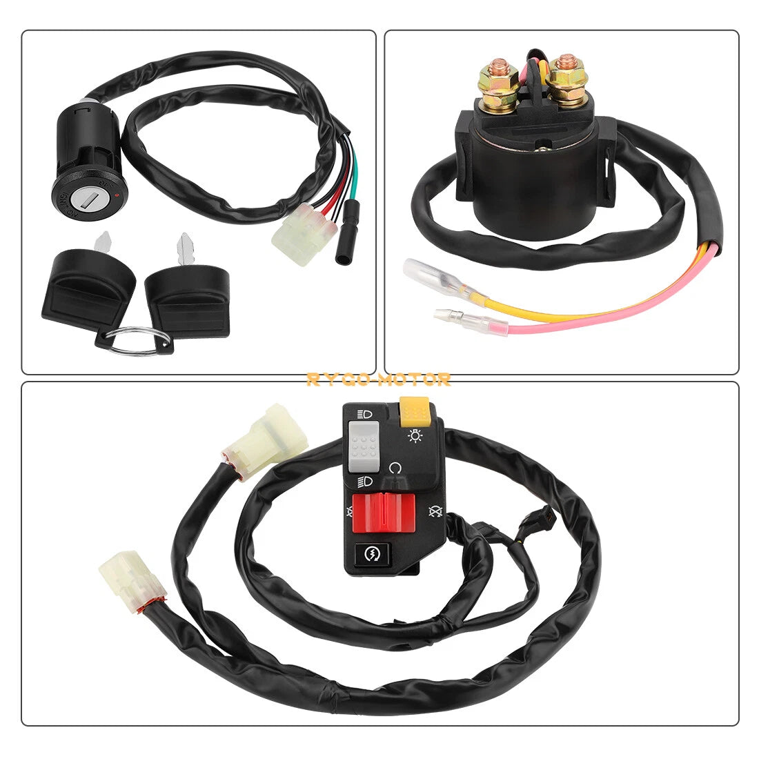 Handlebar Key Starter Relay Switch for Honda TRX400EX Sportrax 400 (1999–2004)