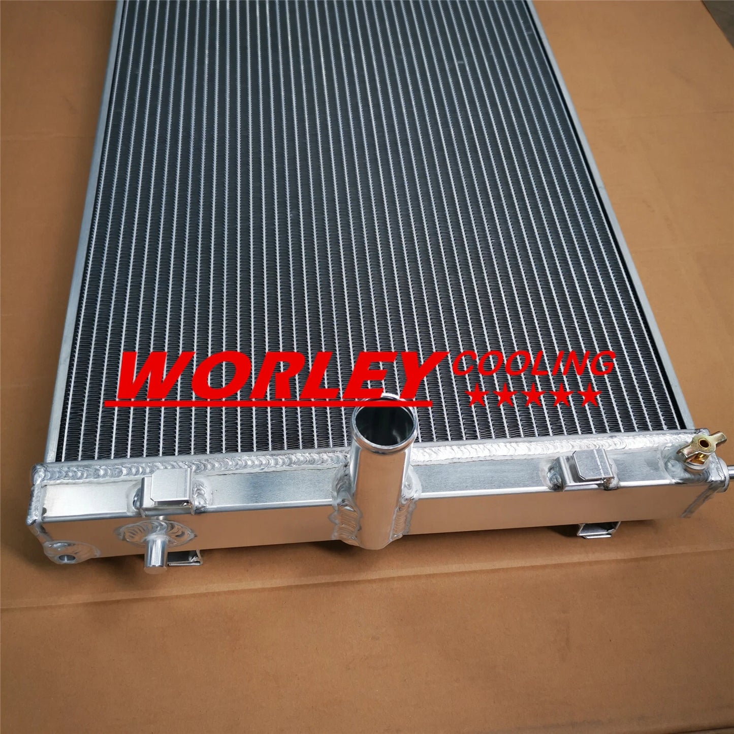 Aluminum Radiator & Shroud + Blue Hoses for Commodore VZ LS1 LS2 SS (2004-2006)