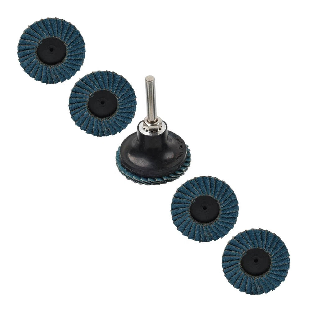 50mm R Type Roloc Flap Sanding Discs for Various Grinds - 40/60/80/120 Grit