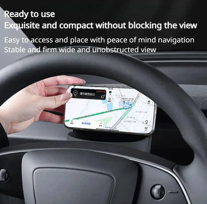 Steering Wheel Phone Sunglasses Holder for Tesla Model 3 Highland (2024–2024)