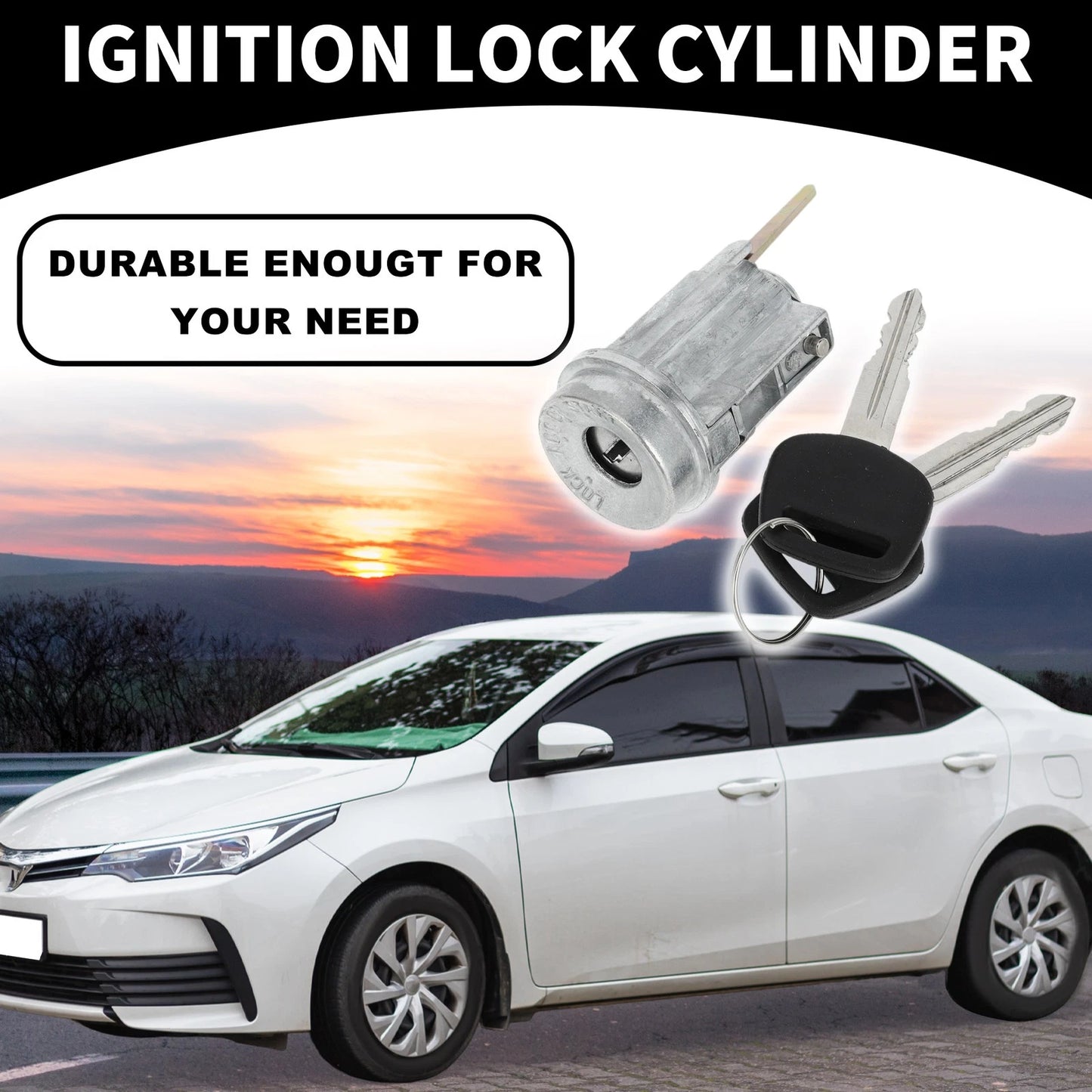 Ignition Lock Cylinder for Toyota Corolla, Geo Prizm (1998-2002)