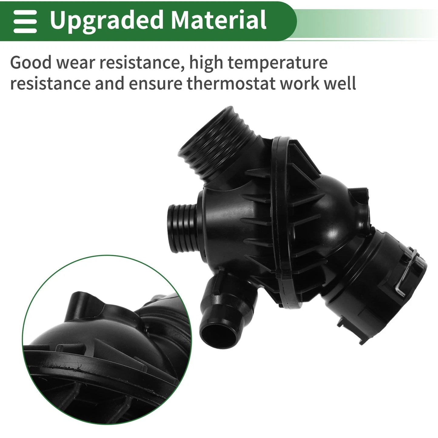 Engine Coolant Thermostat Housing for BMW 335i, 335i GT, 435i, M235i (2011-2019)