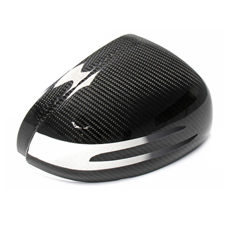 Real Carbon Fiber Add-on Side Mirror Caps Trim for Benz R172 SLK SLC SL AMG GT