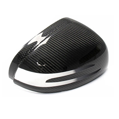 Real Carbon Fiber Add-on Side Mirror Caps Trim for Benz R172 SLK SLC SL AMG GT