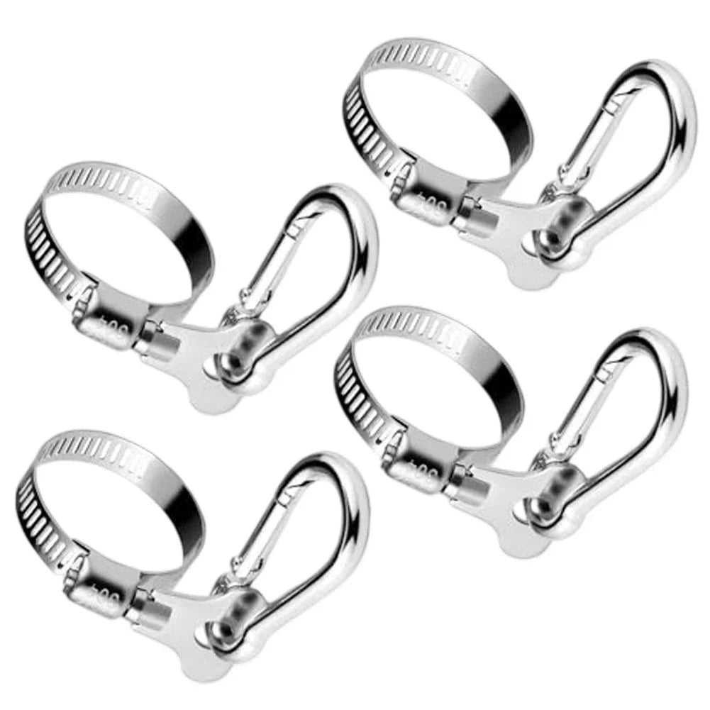 Weather Resistant Adjustable Flag Pole Clips for Boats/Trucks/Home Use