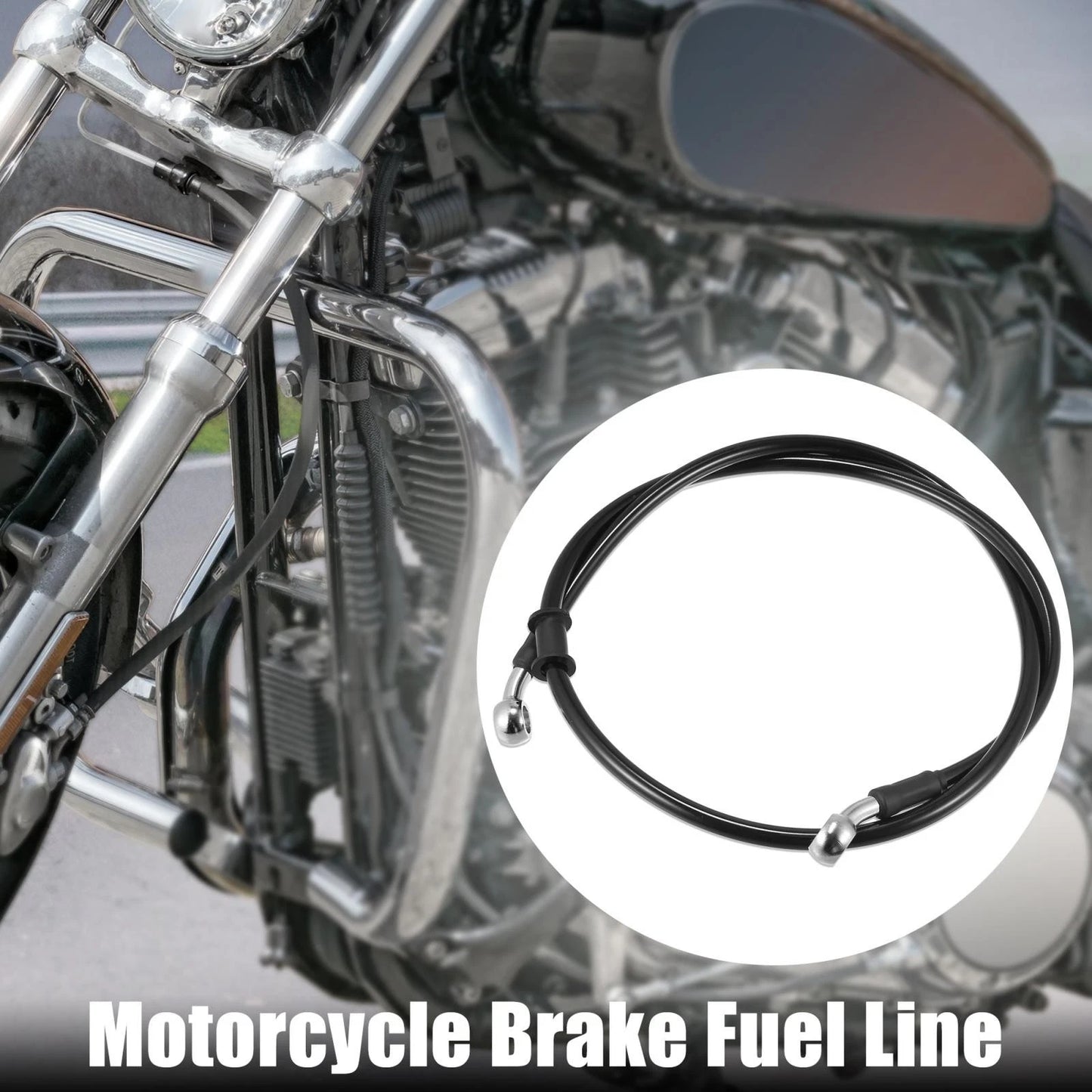 100cm 39.37" 10mm Braided Brake Clutch Oil Hoses Line Pipe for Motorcycle ATV