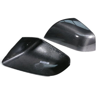 Dry Carbon Fiber Adhesive Mirror Shell Covers Caps for Tesla Model X 2023