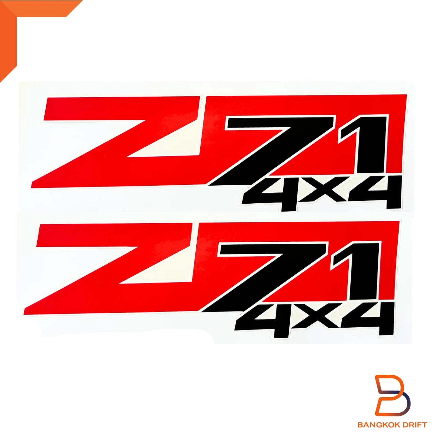 RED BLACK Z71 4x4 Side Body Rear Sticker Decal for Holden Colorado (03-11)