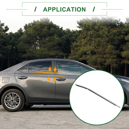 2 x Rear Left & Right Weatherstrip Window Seal for Toyota Corolla (2014–2018)