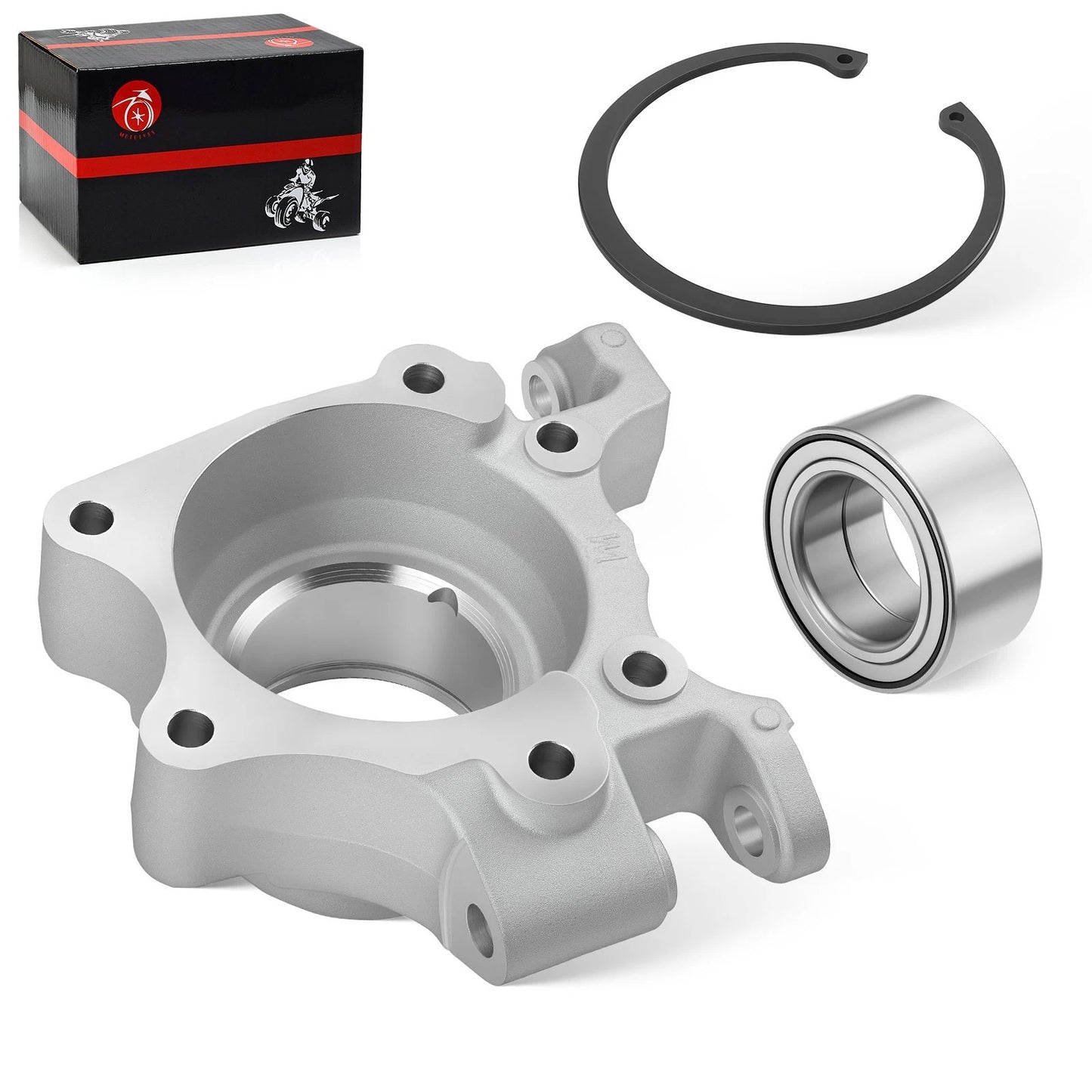 Left Wheel Bearing Carrier & Bearing w/Ring Clip for Polaris RZR XP Turbo 17-21