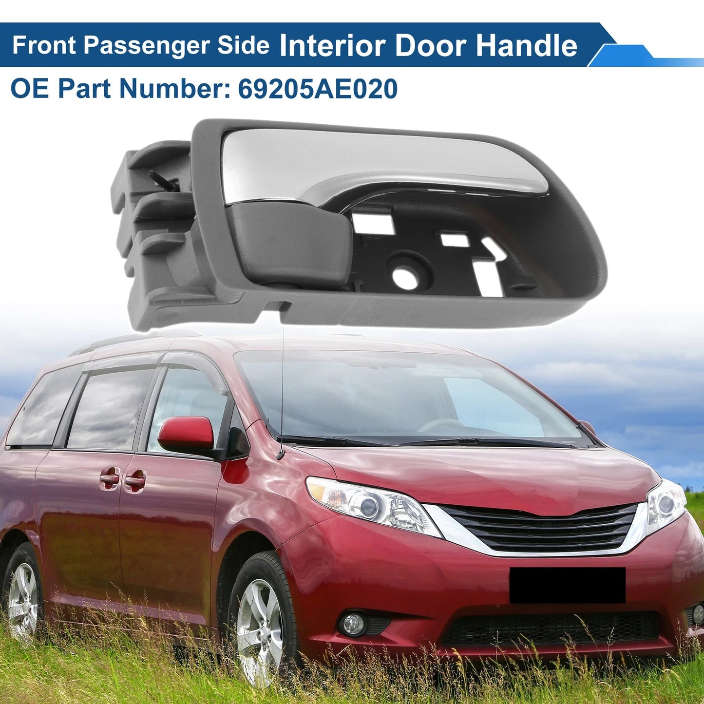 Front Driver Side Interior Door Handle / for Toyota Sienna (2004–2010)