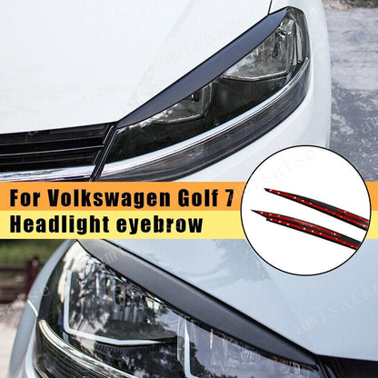 Headlight Eyebrow Trim for VW Golf 7 VII GTI GTD R MK7 (2013-2017)