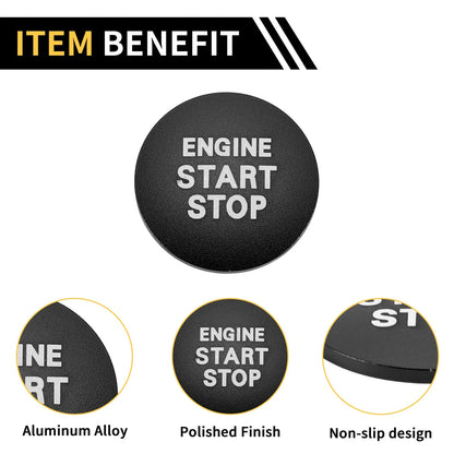 Engine Start Stop Button Cover for Toyota Tacoma (2016-2023) Black