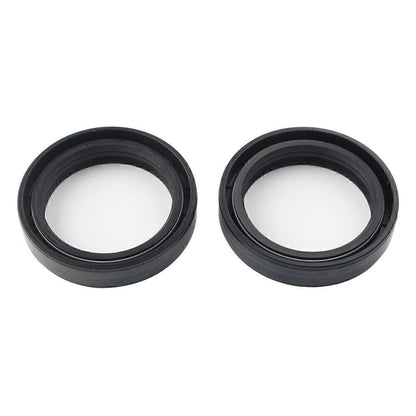 2 x 35MM x 48MM Black Motorcycle Front Damper Shock Absorber Fork Oil Seal for Make & Model