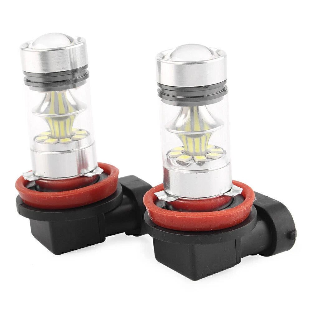2 x H8 / H11 6000K 100W LED Fog Driving Light Bulbs for Make & Model