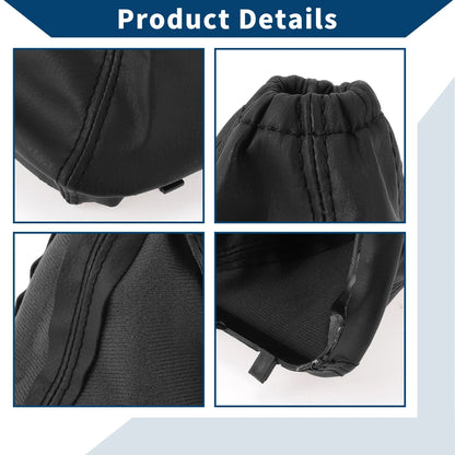 Car Gear Shift Stick Gaiter Black Leather for Ford Transit Mk7 (2006-2013)