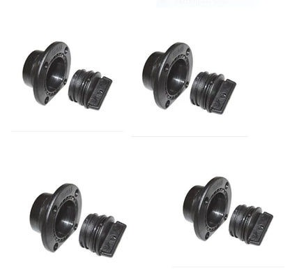 4 Boat Bungs Self Bailer Black TENOB Large Nylon External Mount