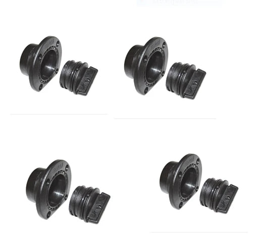 4 Boat Bungs Self Bailer Black TENOB Large Nylon External Mount