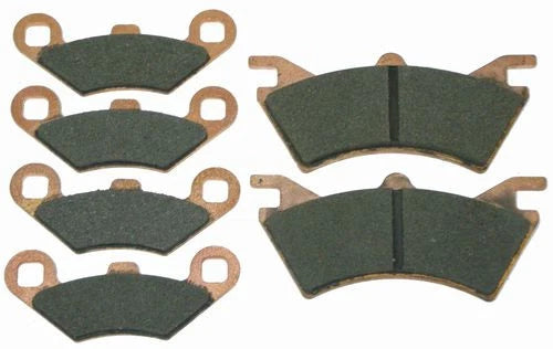 2 x Front & Rear Semi-Metallic Brake Pads for Polaris Sportsman 500 (2000–2008)