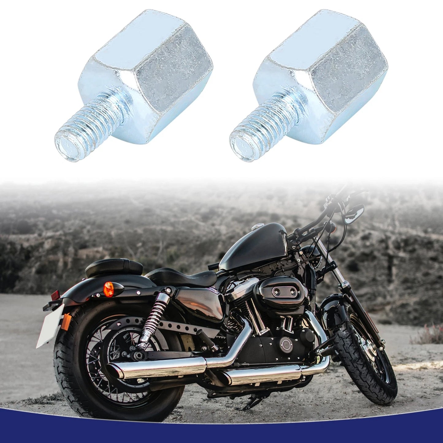 8mm RH to 6mm RH / Rearview Mirrors Adapter for Motorcycle Universal