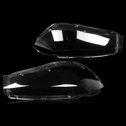 2 x Headlight Lens Covers for BMW X5 X6 F15 F16 (2014-2018)