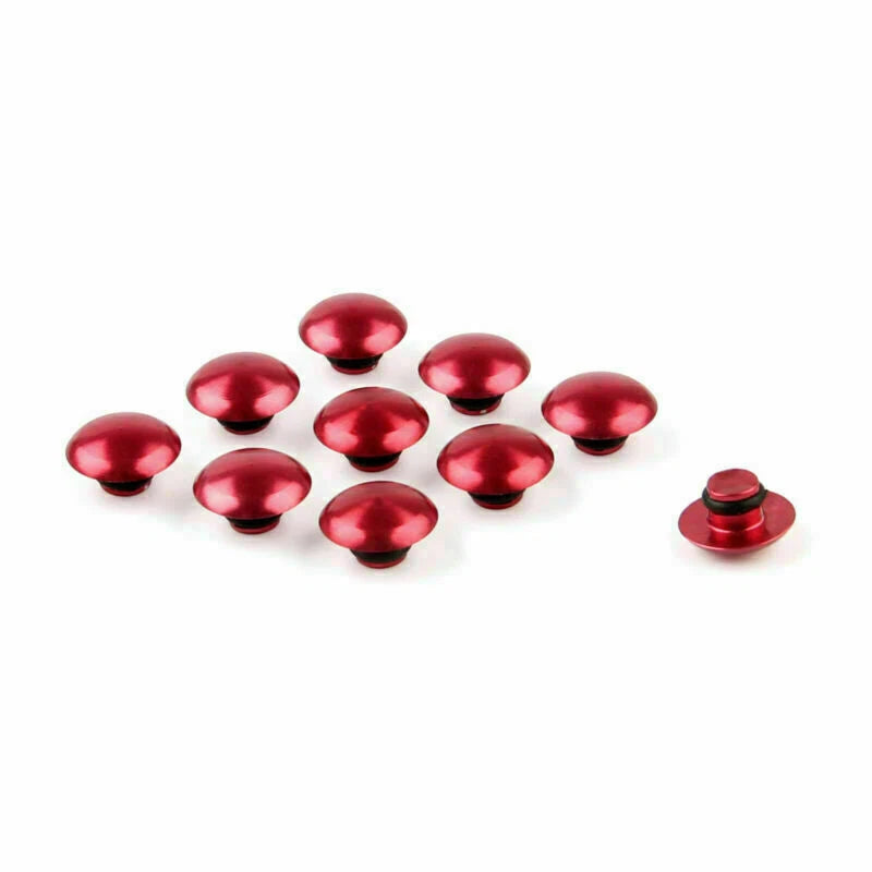 10 x M10 Red Protective Caps for Motorcycle Hexagon Screws (T4)