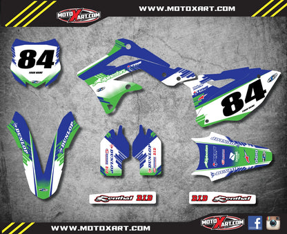 Full Graphics Kit Decals for KXF 450 (2012-2015) - Substance Style