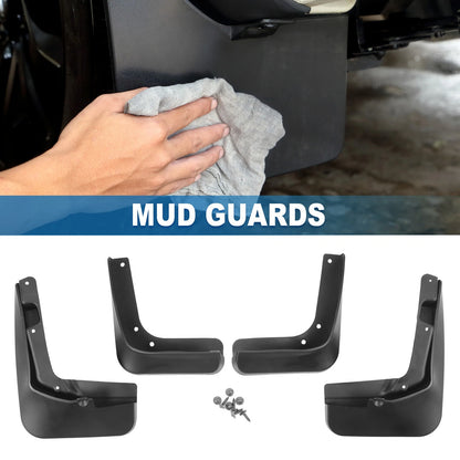 Front & Rear Mud Flap Splash Guards for Ford Fusion (2013-2018)