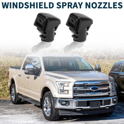 Front Windshield Washer Nozzles for Ford F-450 Super Duty (2011-2016)
