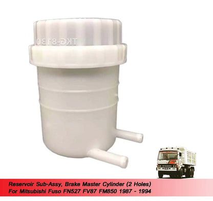 Brake Master Cylinder Reservoir 2 x Holes for Mitsubishi Fuso FN527 FV87 FM850
