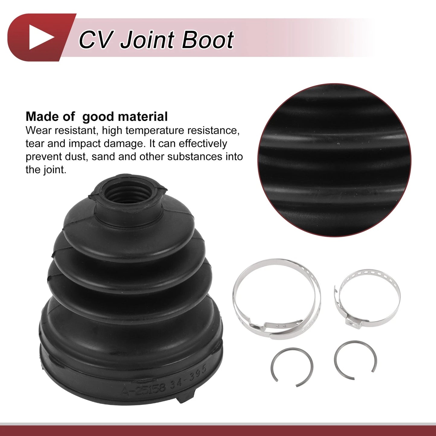 Left Inner CV Joint Boot Kit for Honda Civic (2006-2011)